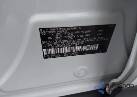 2015 Toyota Rav4 Xle из США, поврежденный, VIN JTMRFREV2FJ036631